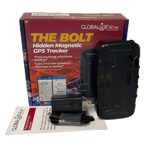 Sure, here is the corrected and grouped text:

---

**GLOBALVIEW.net**

**THE BOLT Hidden Magnetic GPS Tracker**

"Find anything, anywhere, anytime"

"Last 2 months before a recharge is needed"

---

**Thank you for purchasing the GLOBALVIEW.net GPS tracking solution. We hope you enjoy using it.**

---

**CE | FCC | RoHS**

---

**GLOBALVIEW.net**

**THE BOLT Hidden Magnetic GPS Tracker**

"Find anything, anywhere, anytime"

"Last 2 months before a recharge is needed"

---

**Thank you for purchasing the GLOBALVIEW.net GPS tracking solution. We hope you enjoy using it.**

---

**CE | FCC | RoHS**

---