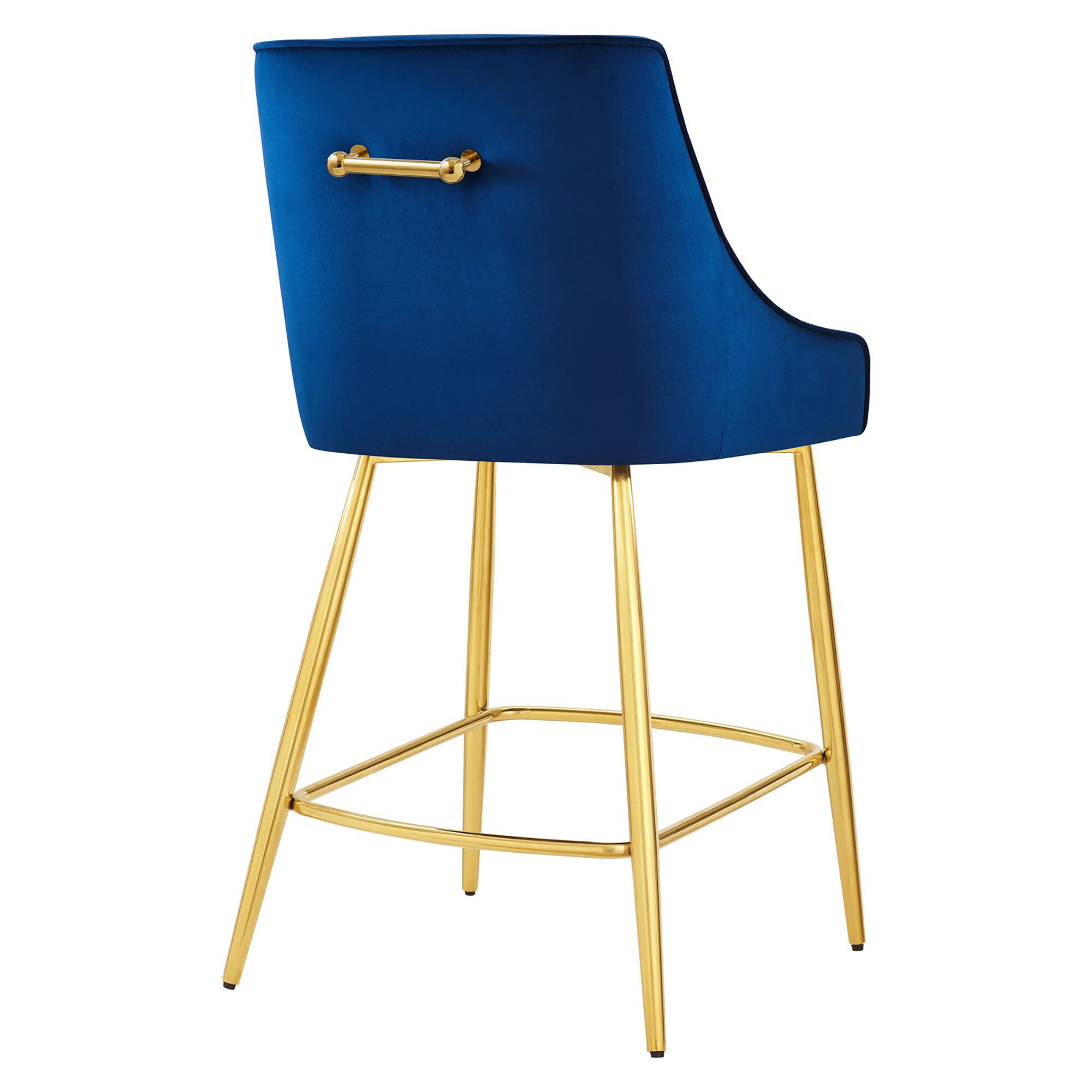 Alt View 2. Modway - Discern Performance Velvet Counter Stool by Modway - Navy.
