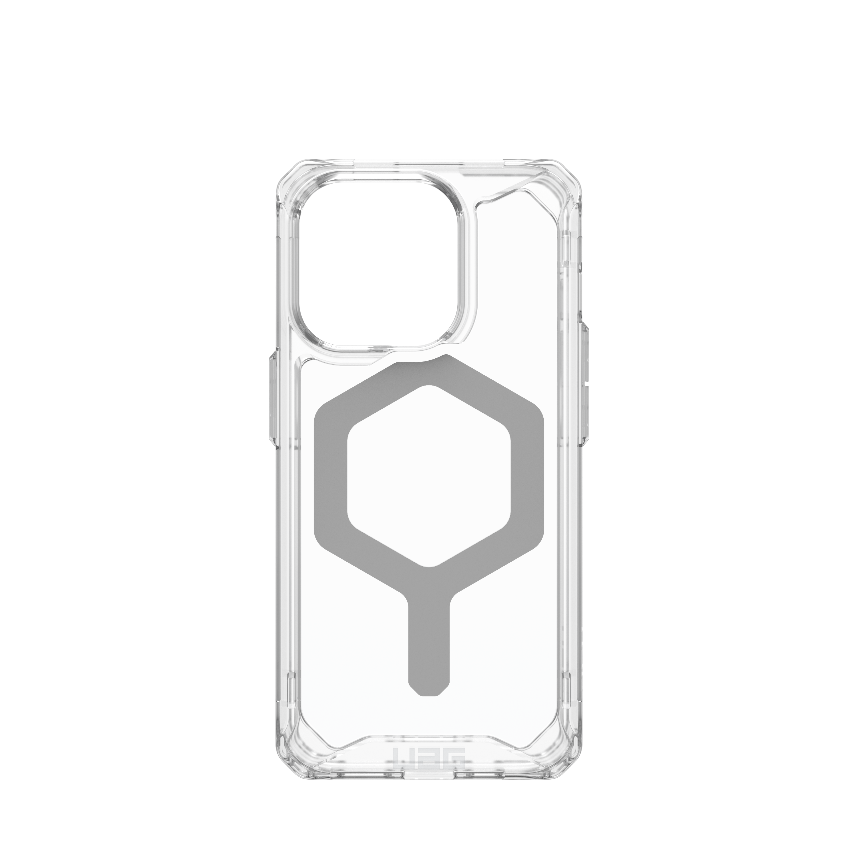Alt View 5. UAG - Plyo Pro Series Case with Magsafe for Apple iPhone 15 Pro - Ice/Silver.