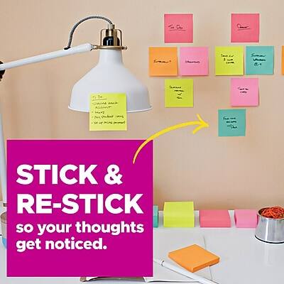 STICK & RE-STICK  
so your thoughts get noticed.