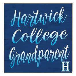 Jardine - Hartwick College Hawks 10" x 10" Grandparent Plaque - Blue