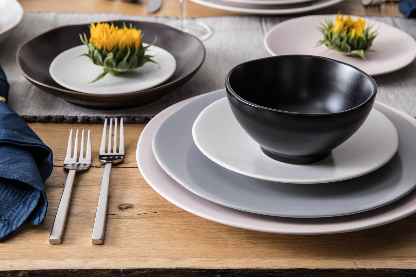 Alt View 1. Fortessa - Vitraluxe Dinnerware Heirloom Bread & Butter Plate, 6.25-Inch, Set of 4, Smoke - Smoke.