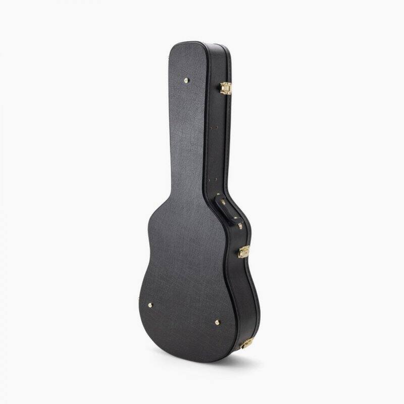 Angle. On Stage Stands - On-Stage GCA5000B Hardshell Acoustic Guitar Case (Dreadnought-Body Instrument Protection, Storage, and Carrying, Molded - Black.