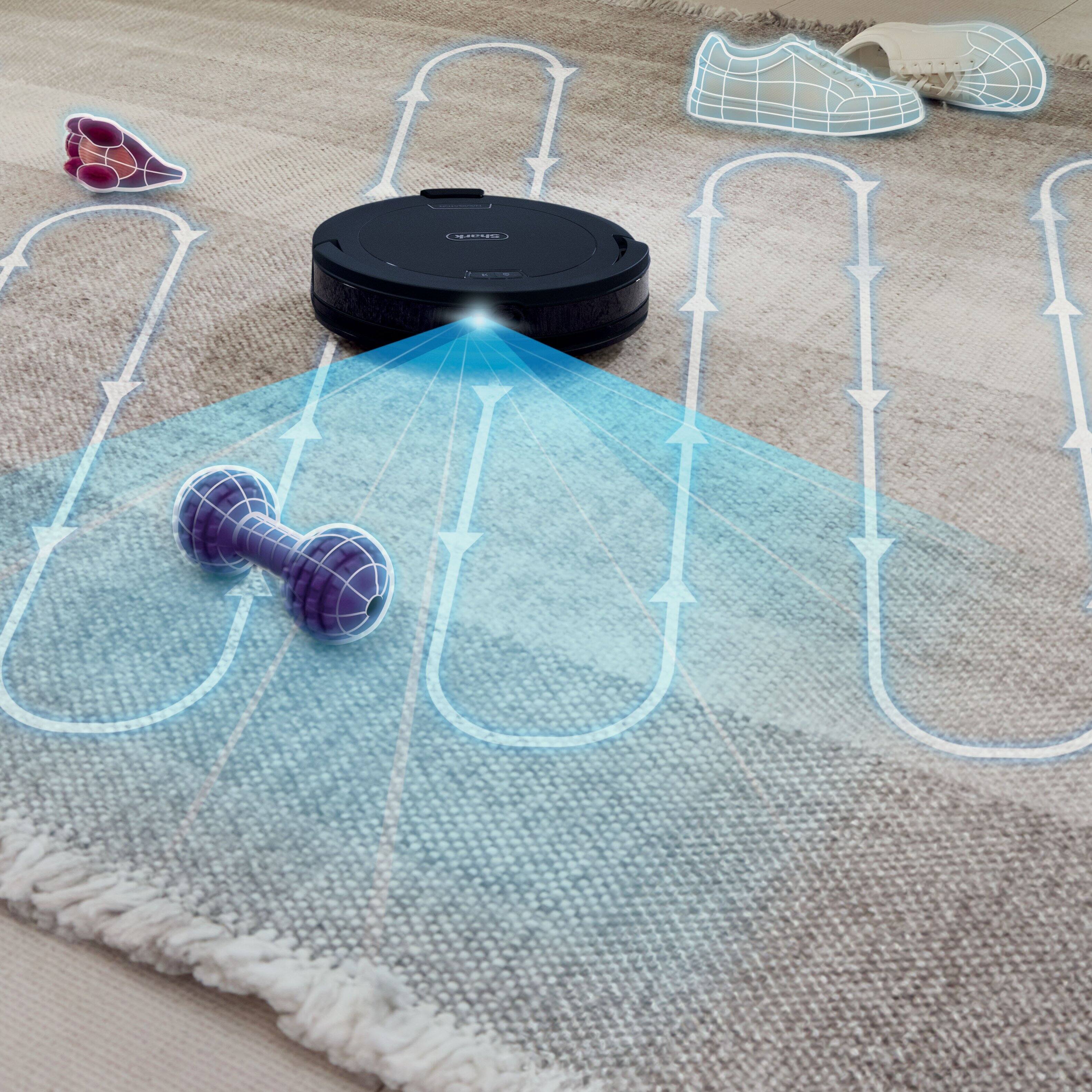 Alt View 1. Shark - Navigator Robot Vacuum + Self-Empty Base - Gray.