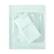 Back. Sweet Home Collection - All Season Reversible Bed-in-A-Bag Solid Color Comforter & Sheet Set, Queen - Mint.