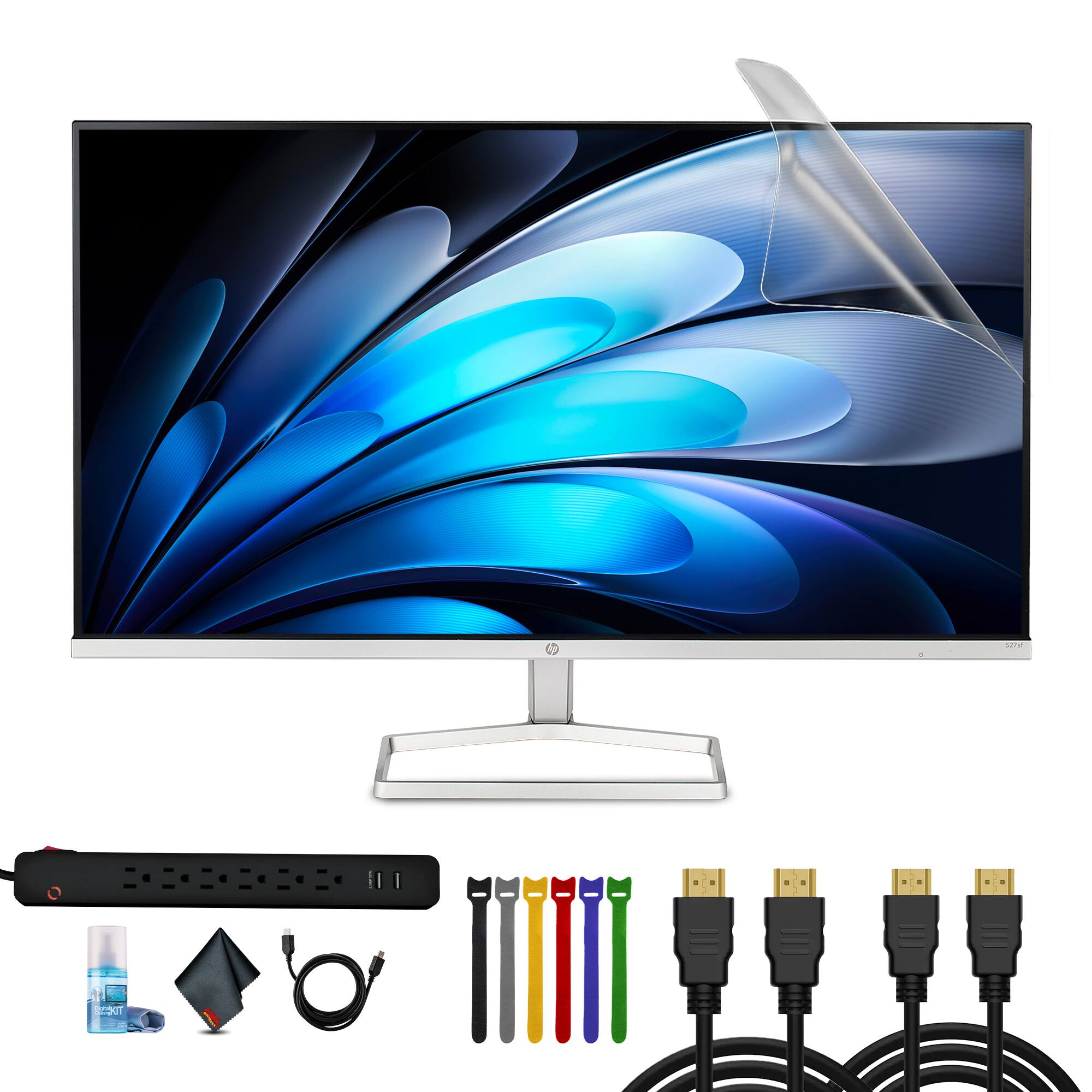 Front. HP - HP 527SF 27" 16:9 FHD 1080p IPS Slim Monitor Bundle.