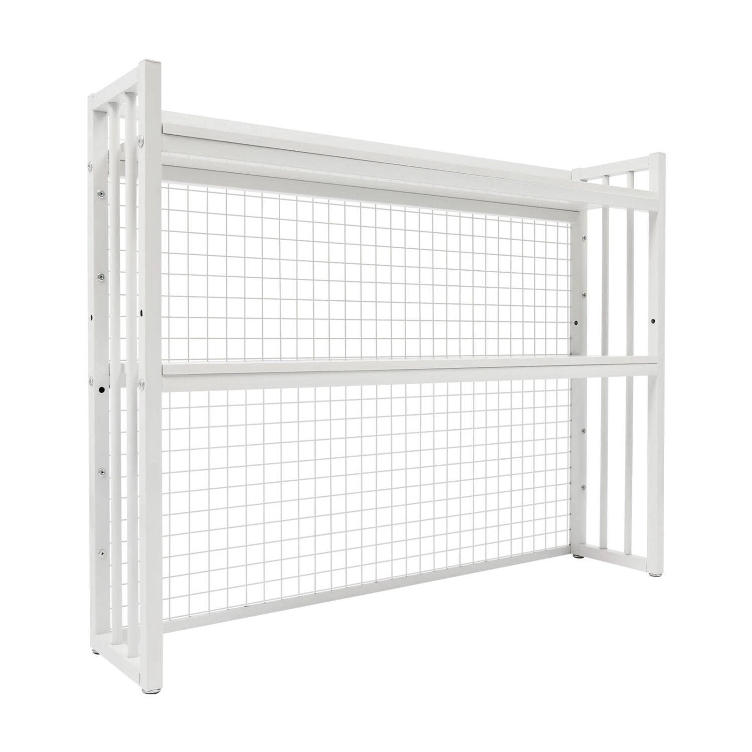 Angle. Home Collection - Desktop Bookcase Organizer – Tabletop Bookshelf & Computer Desk Storage Rack - White.