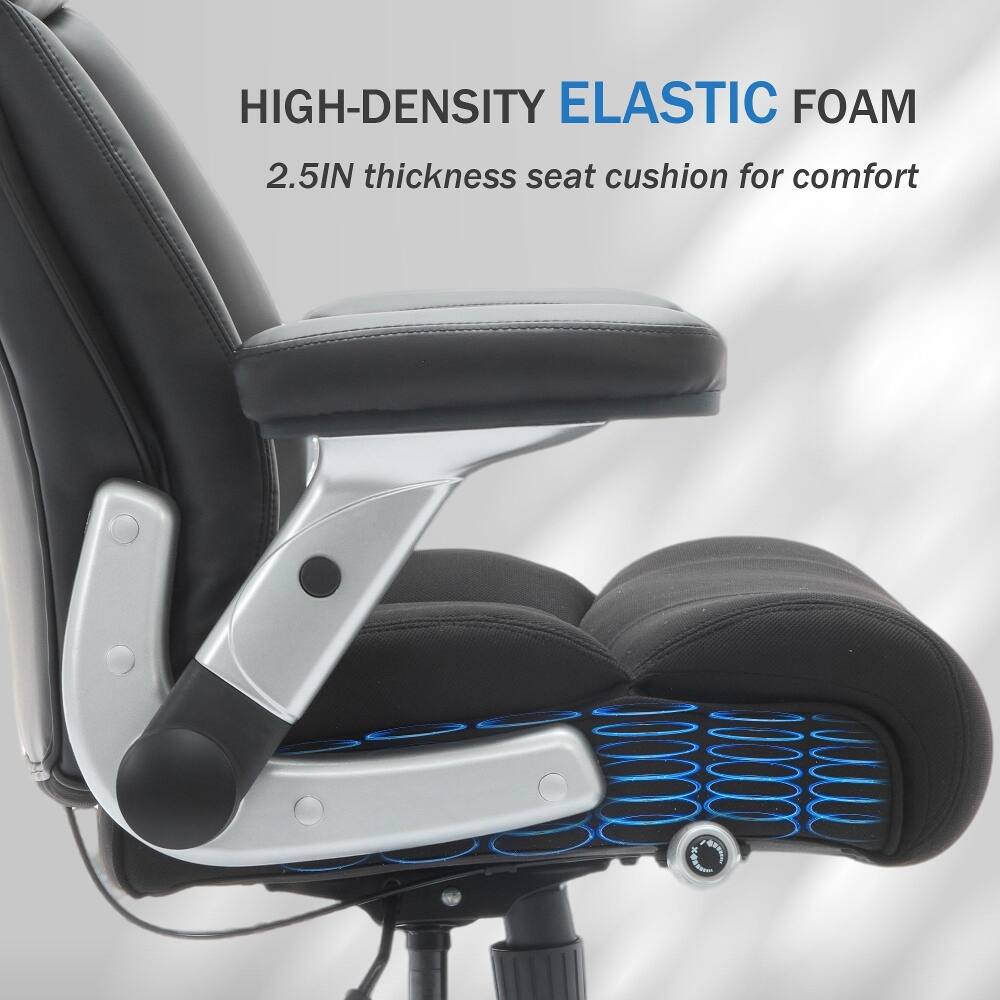HIGH-DENSITY ELASTIC FOAM  
2.5IN thickness seat cushion for comfort