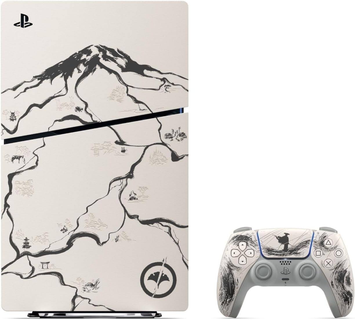 Alt View 1. Sony - Sony Playstation 5 Disc Ghost of Yotei Limited Edition Bundle - Black Edition - White.