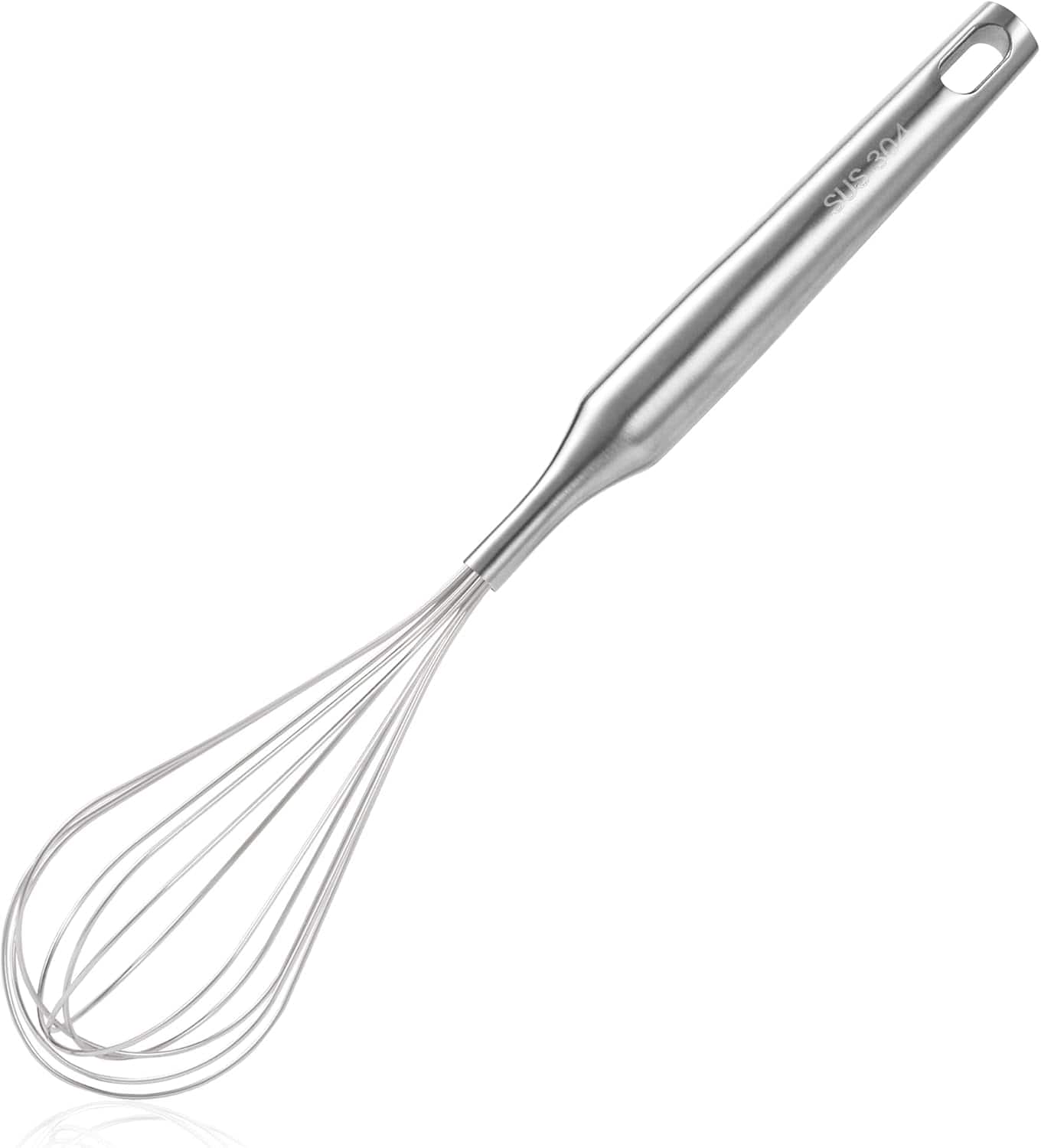 RTMB - Stainless Steel Balloon Whisk, 12-Inch Wire Egg Beater, Dishwasher Safe