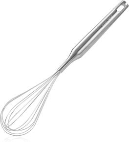 RTMB - Stainless Steel Balloon Whisk, 12-Inch Wire Egg Beater, Dishwasher Safe