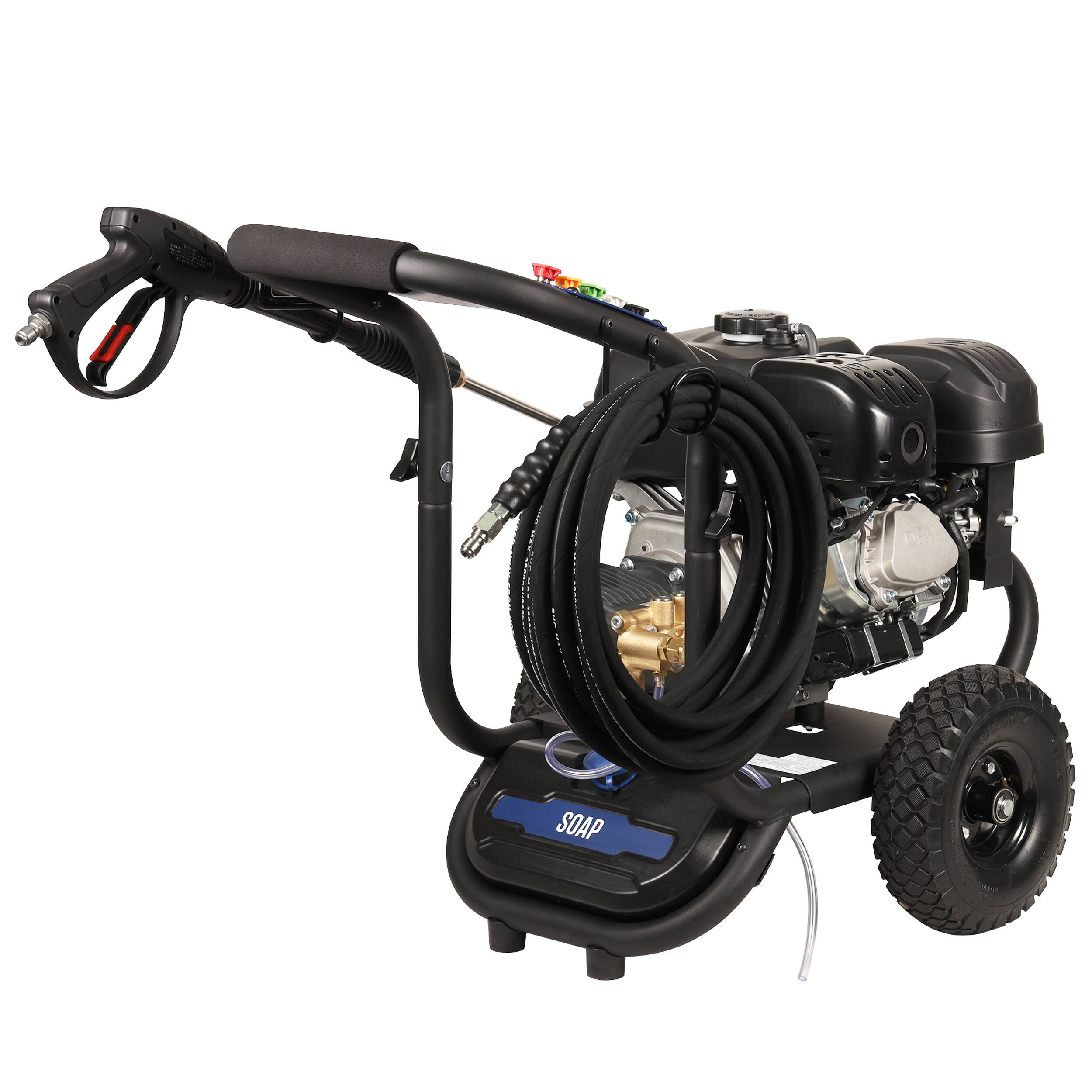 Alt View 7. Westinghouse - WPX 3800 psi 3.6 GPM 274cc Cold Water Gas Powered Triplex Pump Pressure Washer with 5 Quick Connect Nozzles - Blue.