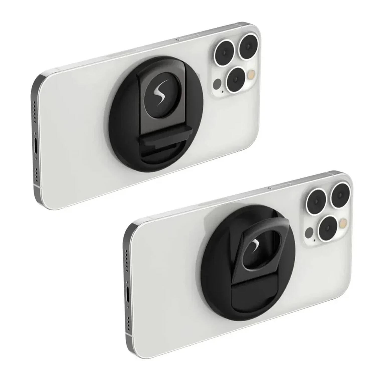 Left. Scapade - MagStand Magnetic iPhone Mount for MacBook Air and MacBook Pro - Black.