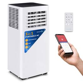 SereneLife - 8,000 BTU Portable Air Conditioner, Built-in Dehumidifier, WiFi App & Remote Control (SLPAC805W)