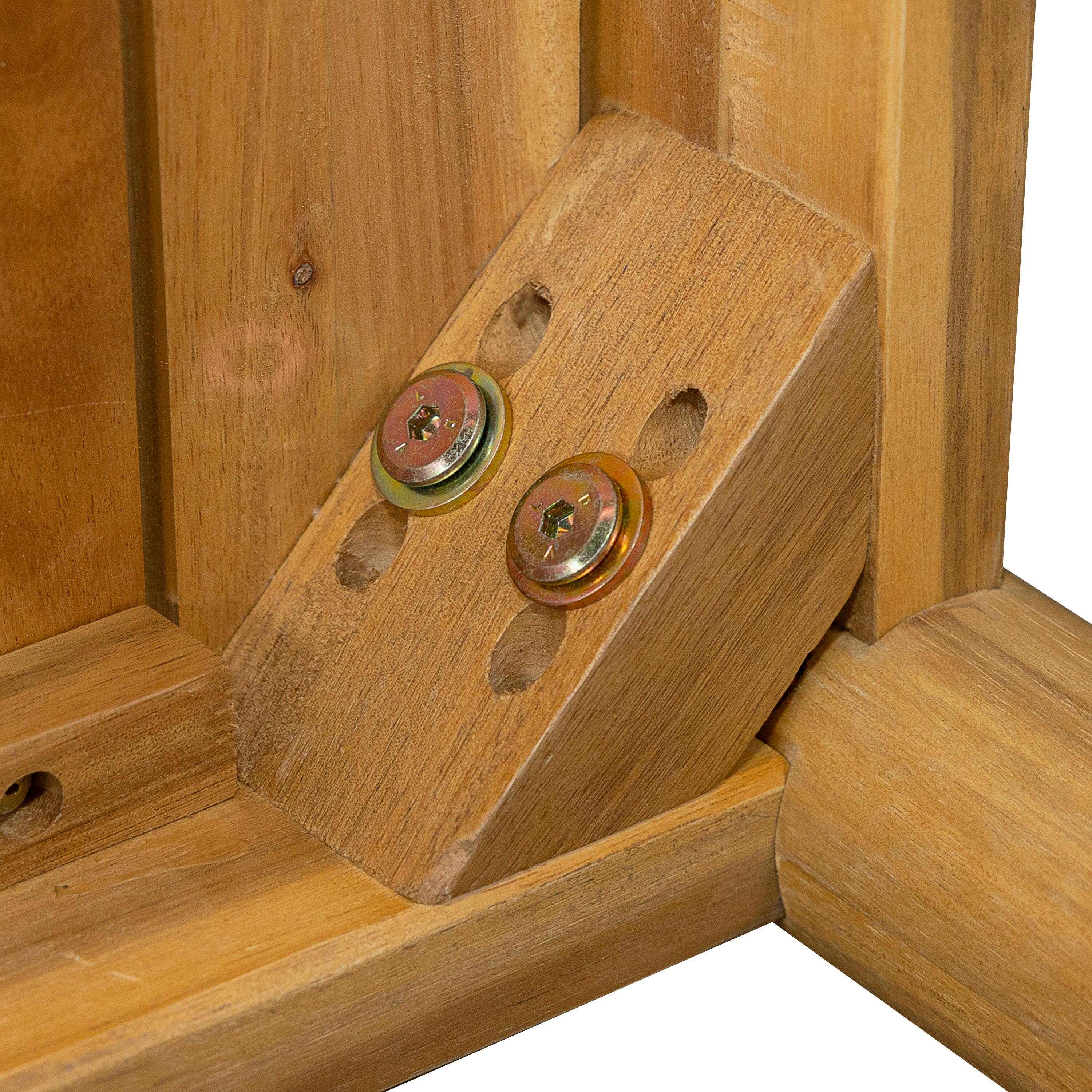 Alt View 5. Mondawe - 55"L Acacia Wood Dining Table - Light Teak.