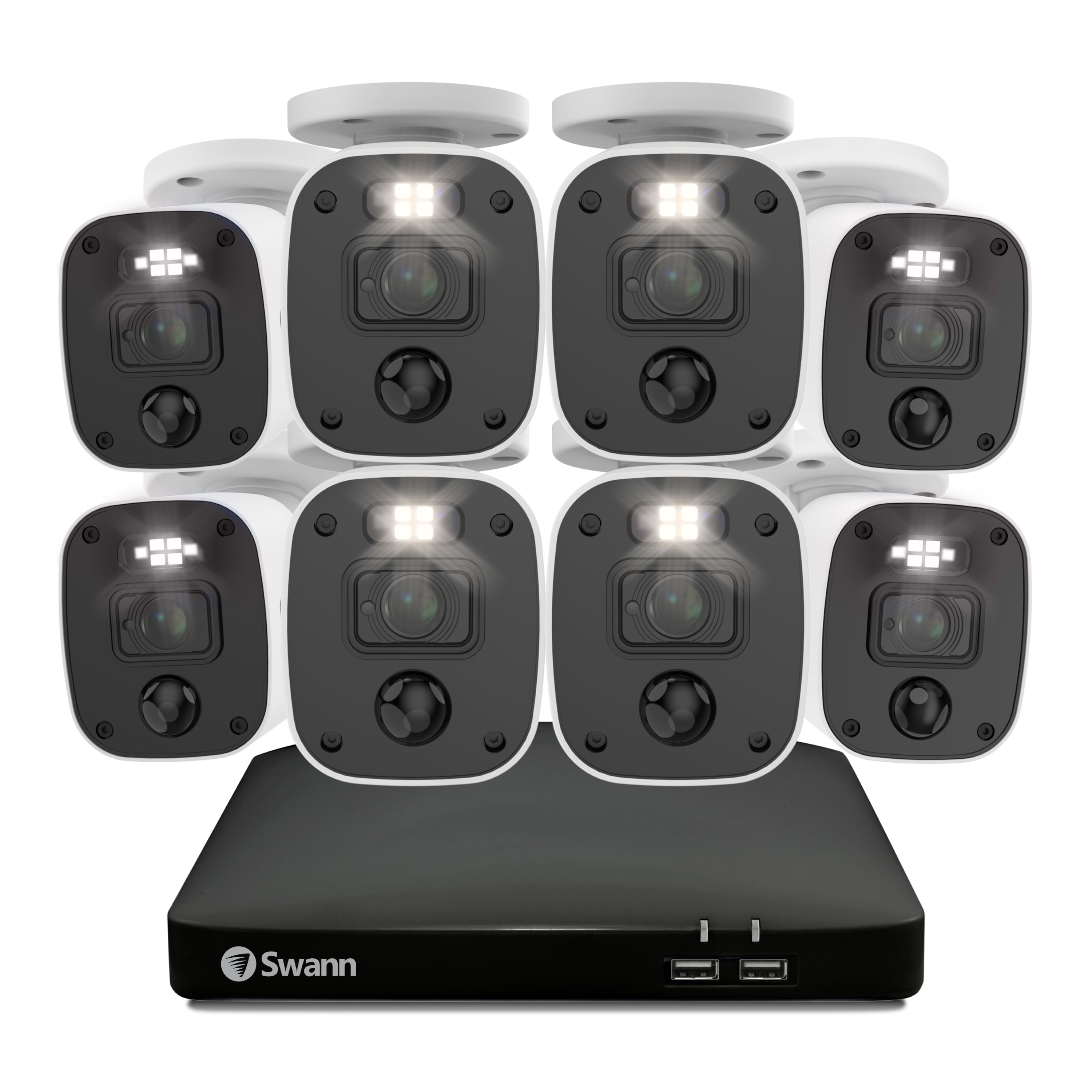 Swann SwannForce 4K Security Camera System, 8x Bullet Analog CCTV