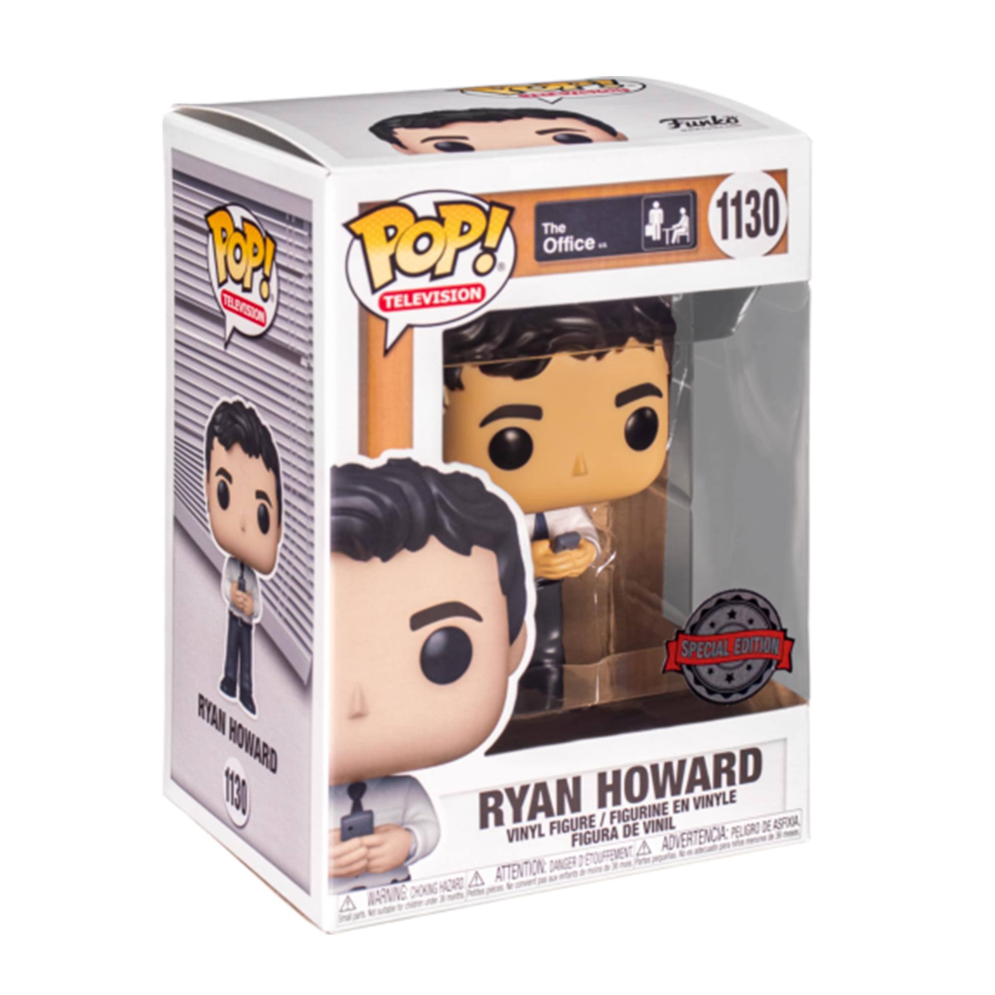 Funko POP!  
The Office  
1130  
Ryan Howard  
Special Edition  
Vinyl Figure / Figurine en Vinyle / Figura de Vinilo / Figura de Vinil / Figura de Peluche  
Ryan Howard  
1130  
Attention: Danger de suffocation / Attention: Danger d'étouffement / Advertencia: Peligro de asfixia / Avertissement: Danger d'étouffement