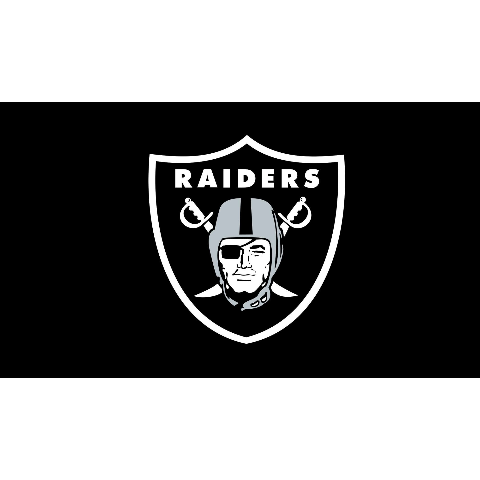 Front. Evergreen Enterprises - Las Vegas Raiders 28" x 16" Turf Mat - Multicolor.