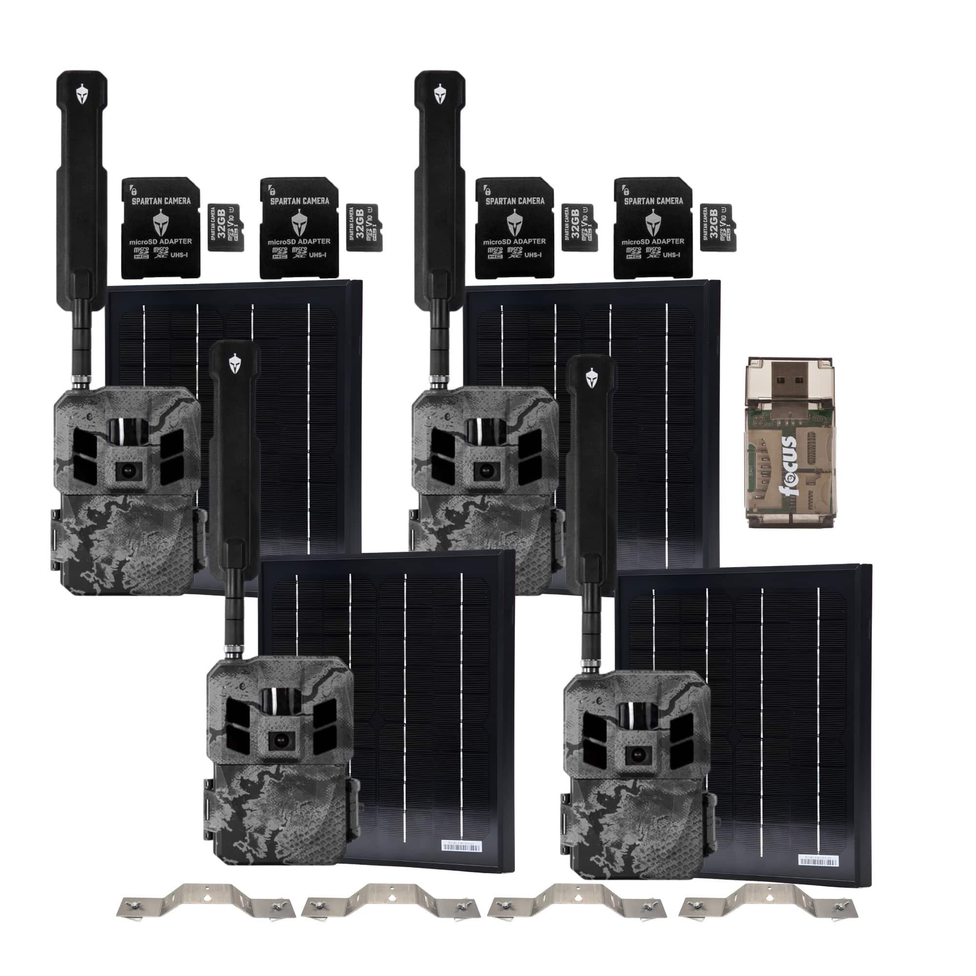 Bundle - Spartan Camera - Spartan GoLive3 4G/LTE Multi-Carrier Trail Camera (Areus Camo) with Accs.