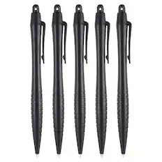 Front. Unique Bargains - 5pcs Resistive Touch Screens Pens Universal Resistance Pen for Phone Car Navigation GPS POS - Black.