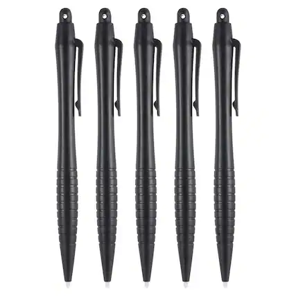 Front. Unique Bargains - 5pcs Resistive Touch Screens Pens Universal Resistance Pen for Phone Car Navigation GPS POS - Black.