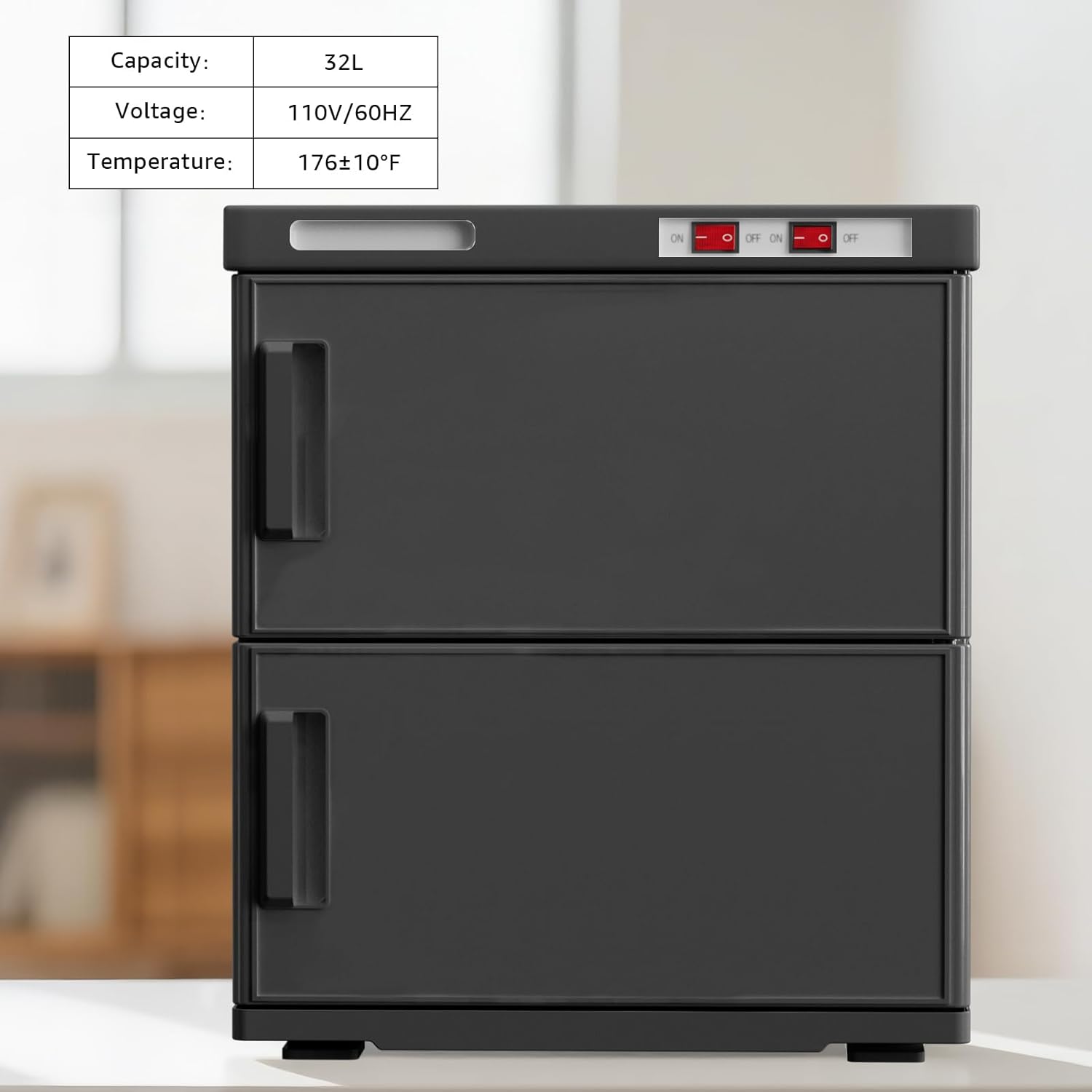 Capacity: 32L  
Voltage: 110V/60HZ  
Temperature: 176±10°F