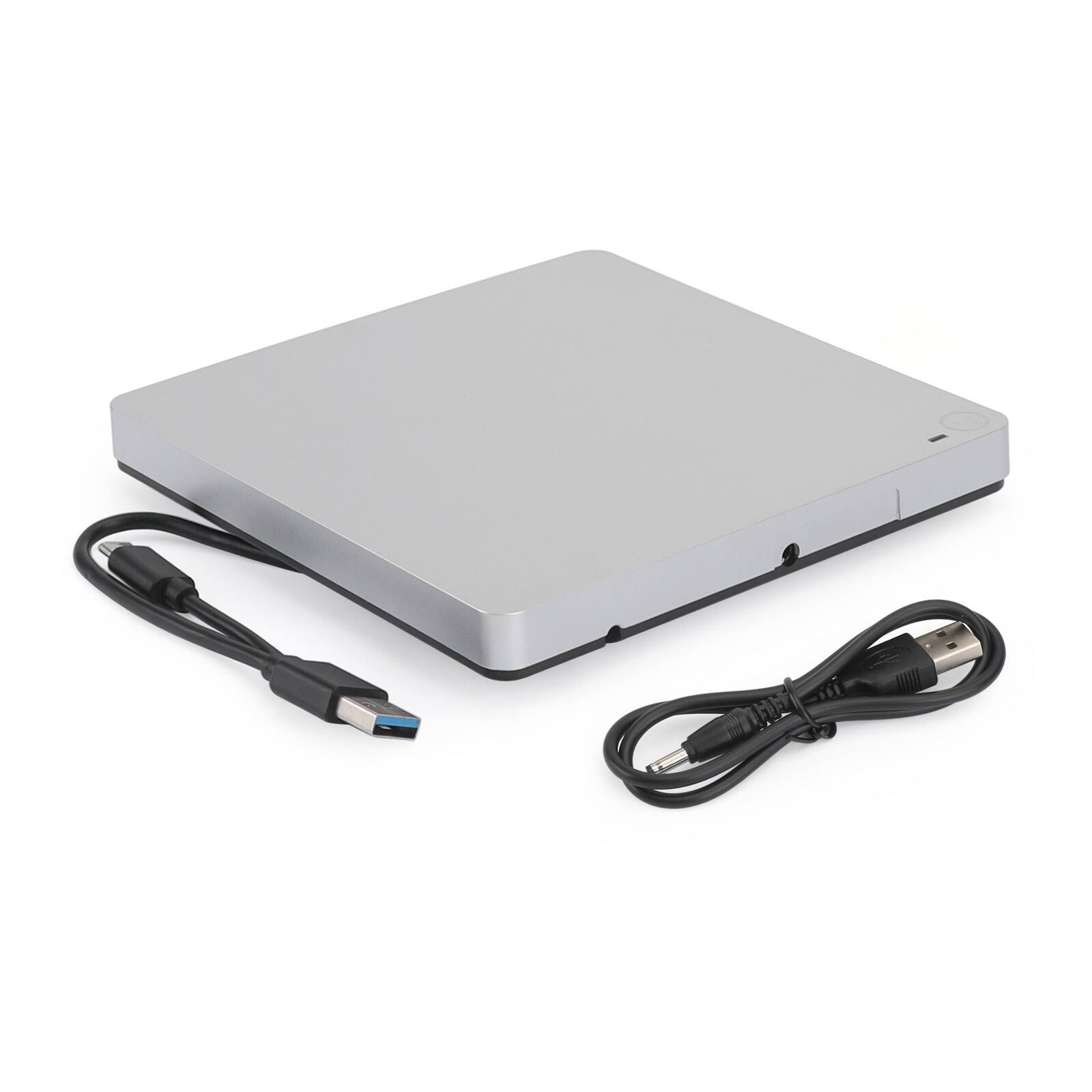 Alt View 5. Topteng - Slot-in External DVD Drive with USB 3.0 & Type-C - Ultra Thin, Touch Eject, Aluminum for Mac & Windows Laptop.