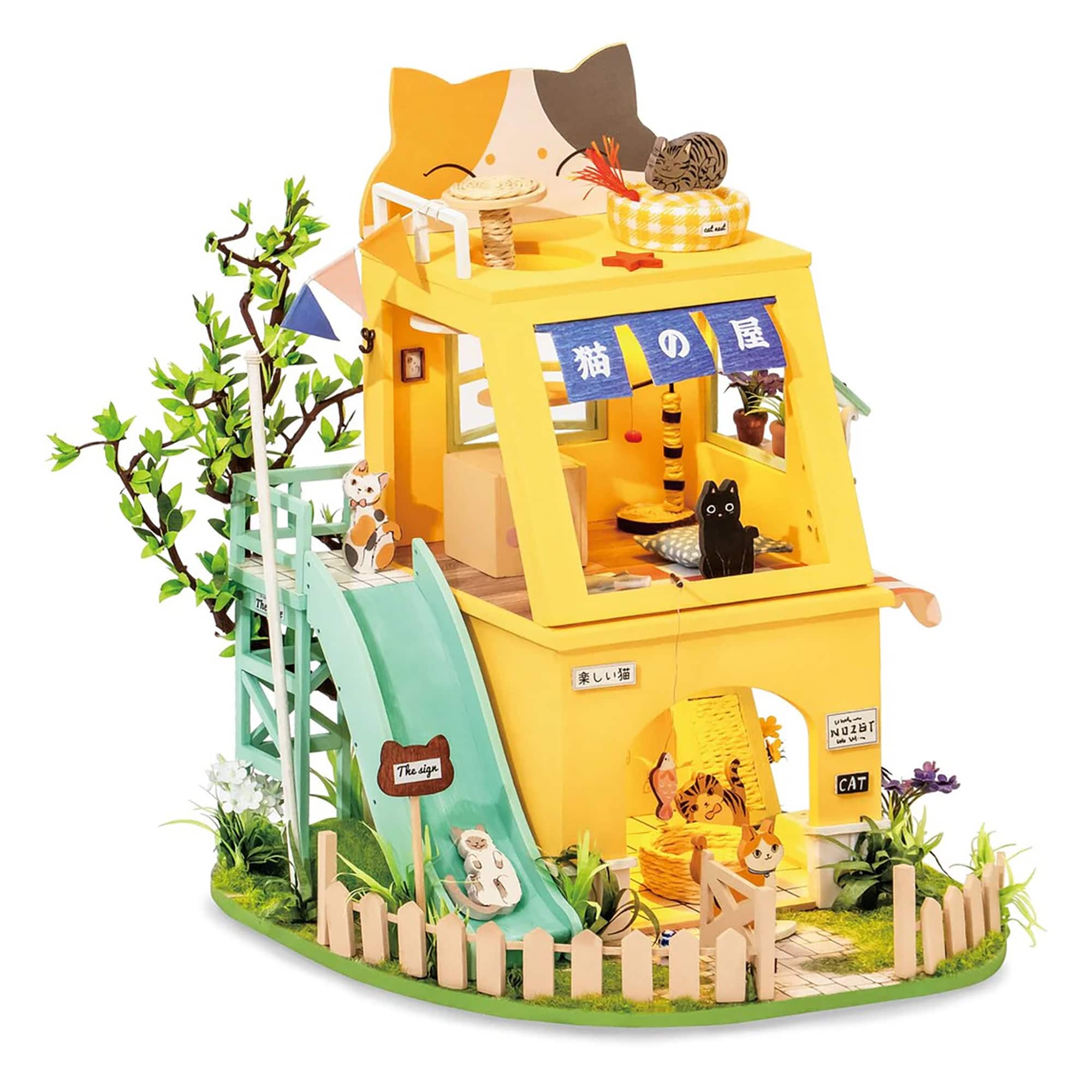3D Puzzle - DIY 3D House Puzzle - Cat House 188 pieces