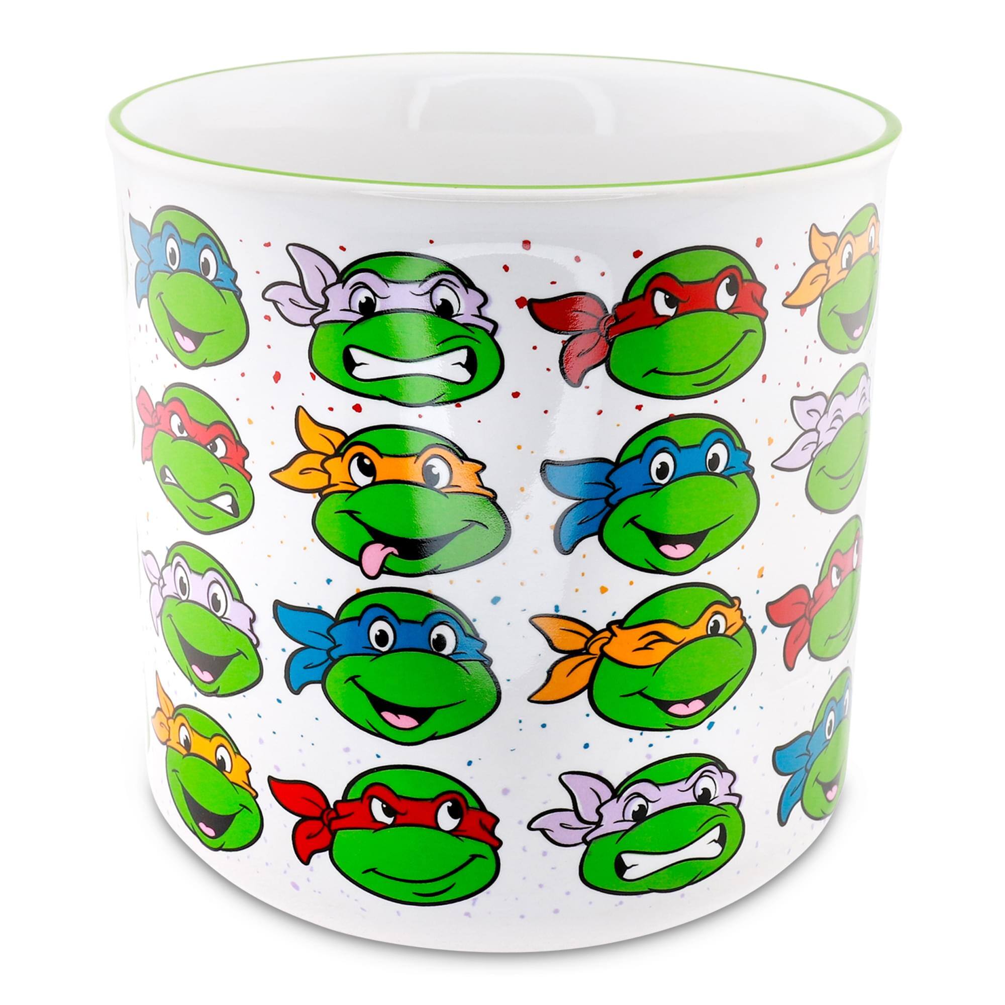Alt View 1. Teenage Mutant Ninja Turtles - Teenage Mutant Ninja Turtles Portraits Ceramic Camper Mug | Holds 20 Ounces - Green.