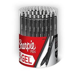 Sharpie - S-Gel Retractable Gel Pens, Medium Point, 0.7mm, Ink, 36/Pack - Black