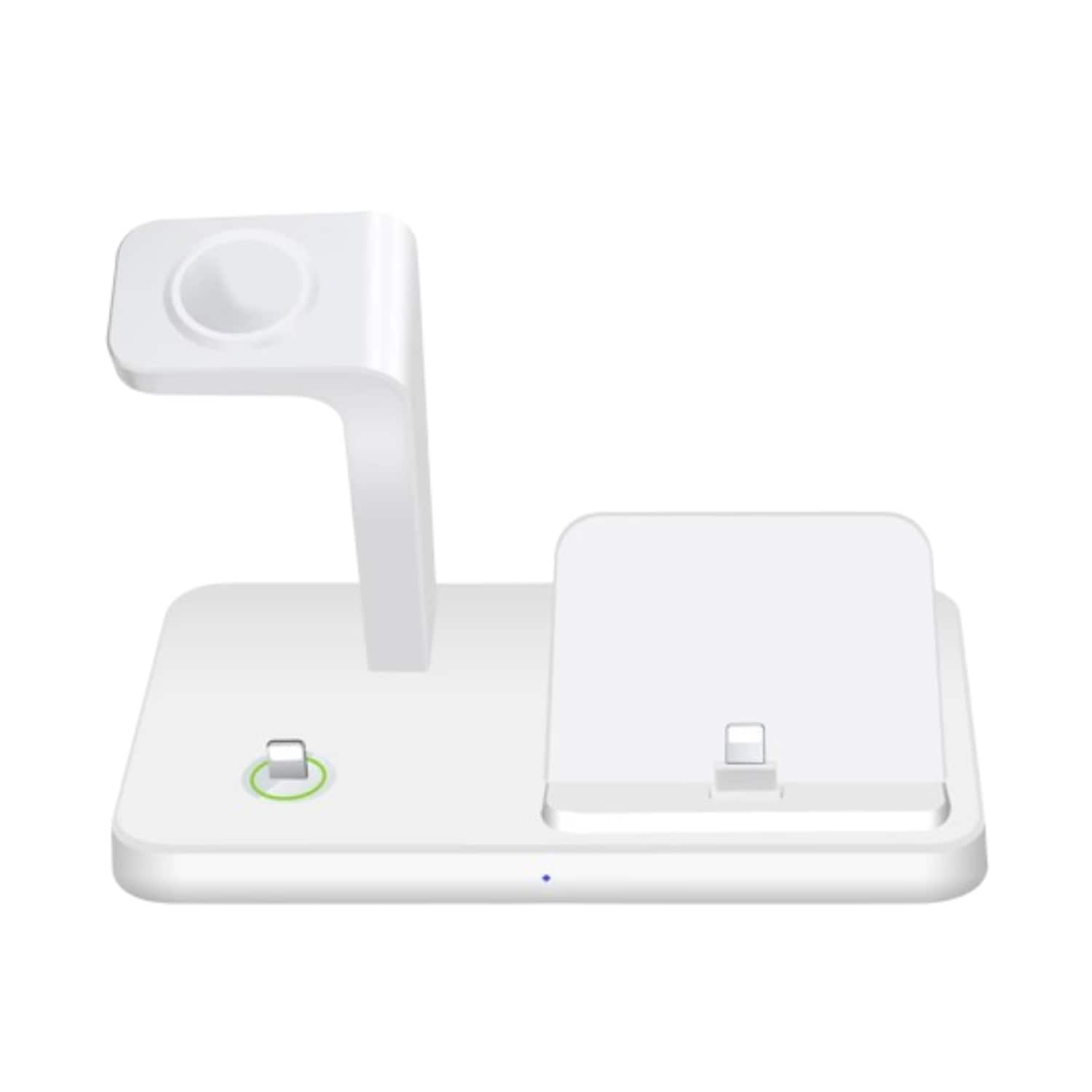 Stock Preferred - 3-in-1 Fast Charging Station Dock Charger Stand for iPhone 14 Pro Max Apple Watch & AirPods - White