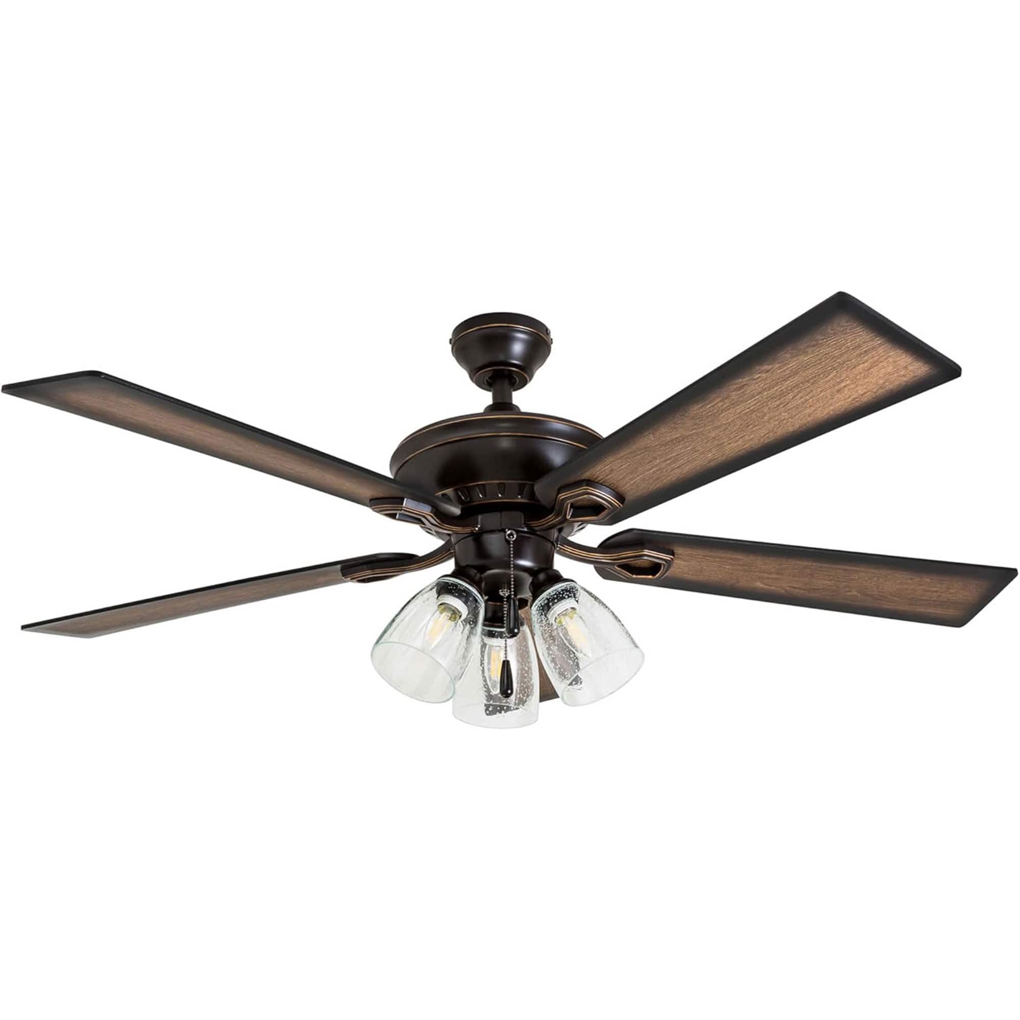 Prominence Home - Glenmont, 52 Inch Farmhouse LED Ceiling Fan with Light - Bronze price history on PriceWatchPro