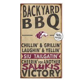 Jardine - Southern Illinois Salukis 11'' x 20'' Indoor/Outdoor BBQ Sign - Brown