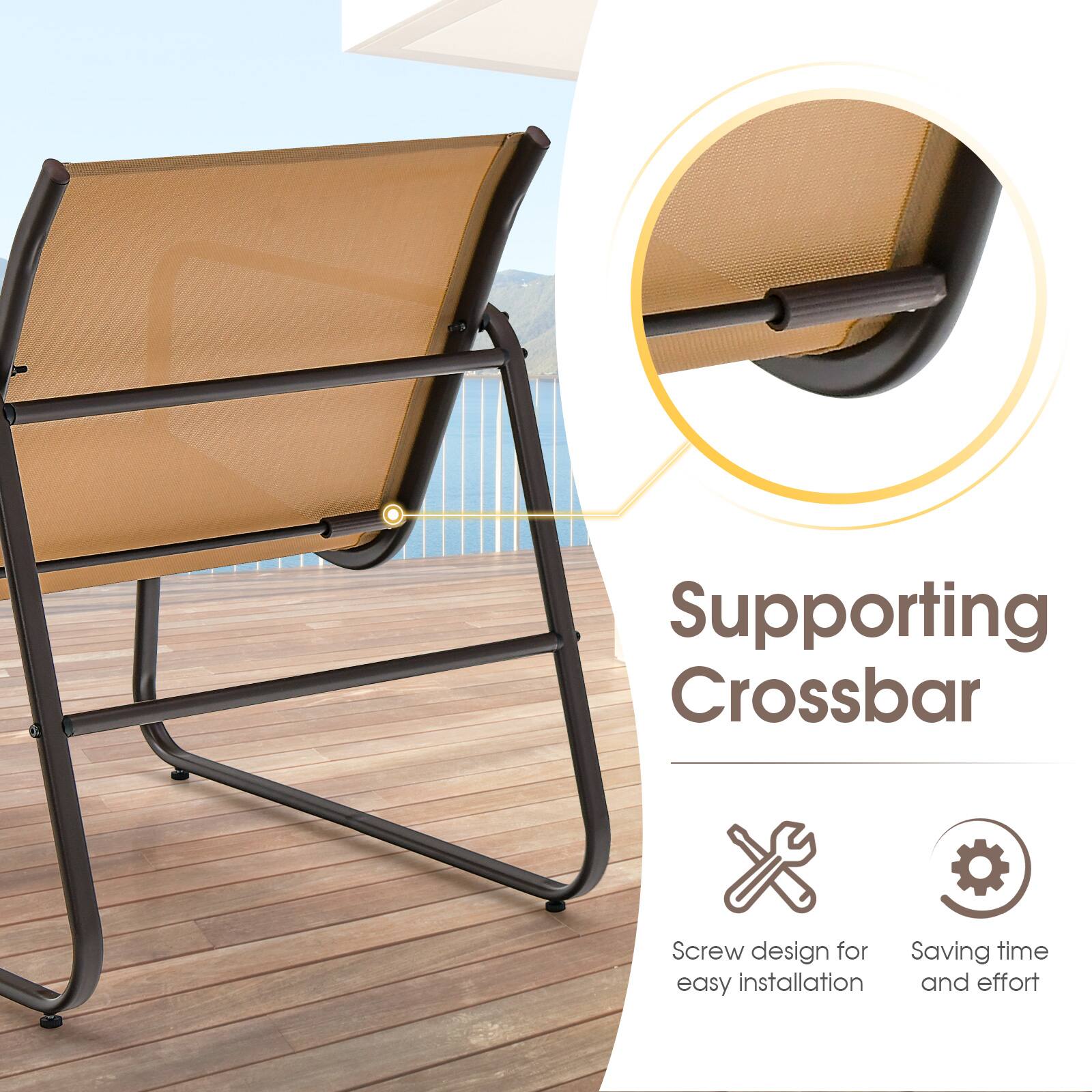 Supporting Crossbar, Screw design for easy installation, Saving time and effort