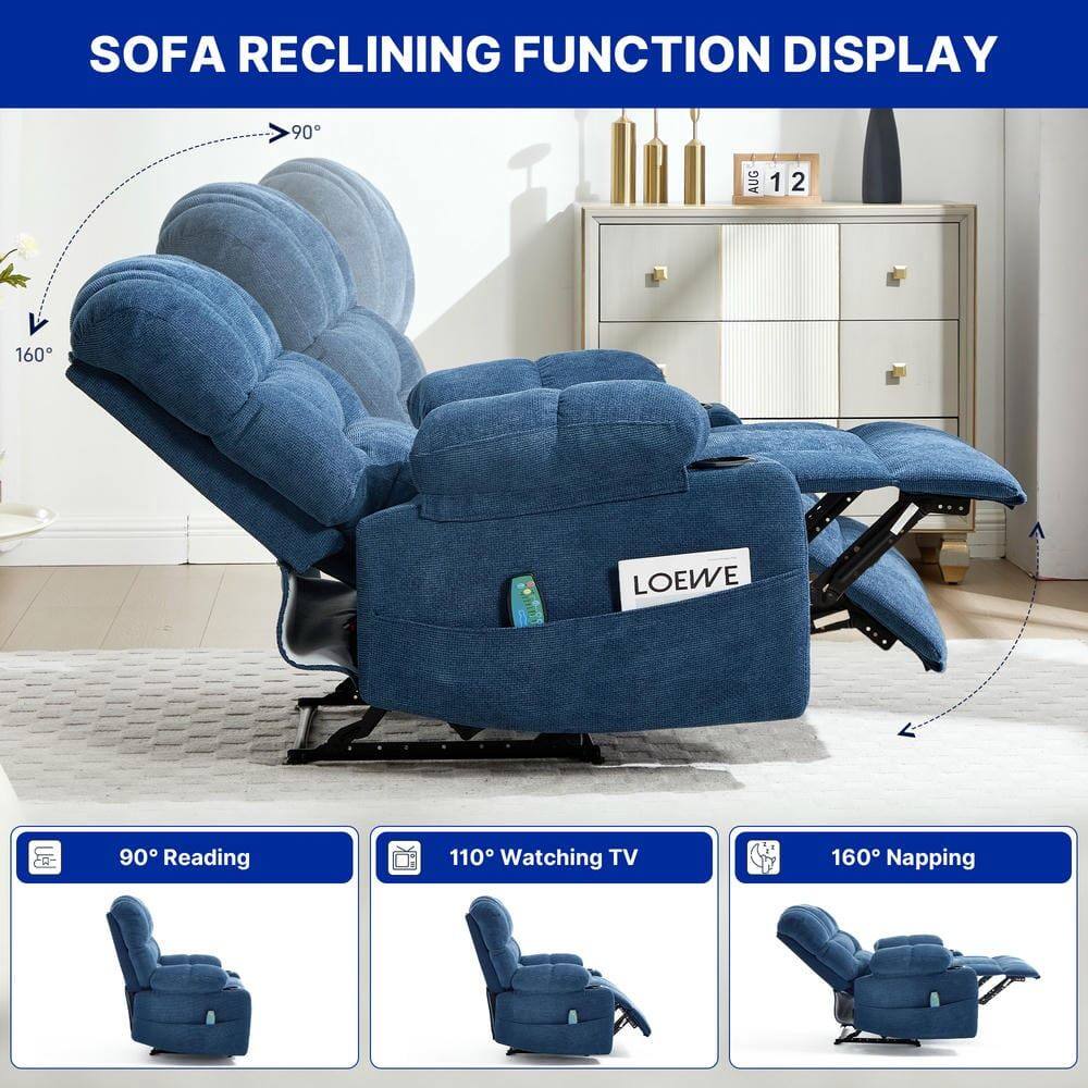 SOFA RECLINING FUNCTION DISPLAY

90° Reading

110° Watching TV

160° Napping