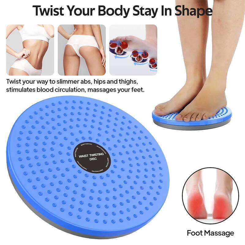 Twist Your Body Stay In Shape

Twist your way to slimmer abs, hips and thighs, stimulates blood circulation, massages your feet.

- NSRLI WAIST TWISTING 1 DISC Foot Massage