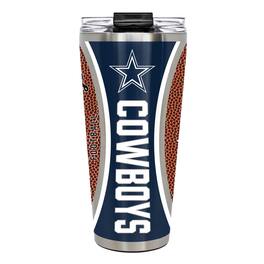 Great American Products - Dallas Cowboys 32oz. Big Slim Game Ball Travel Tumbler - Brown