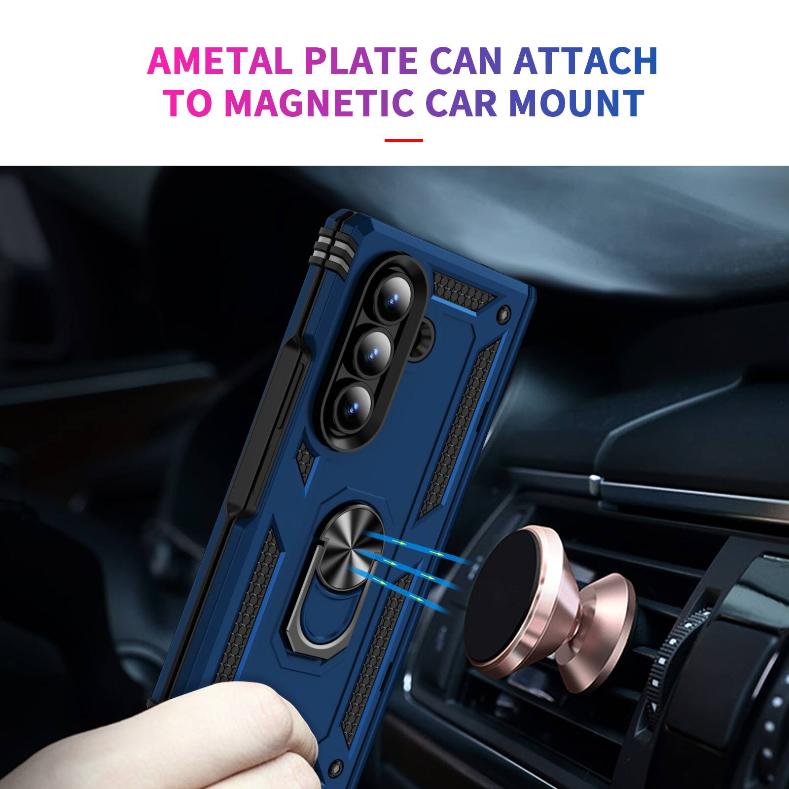AMETAL PLATE CAN ATTACH TO MAGNETIC CAR MOUNT