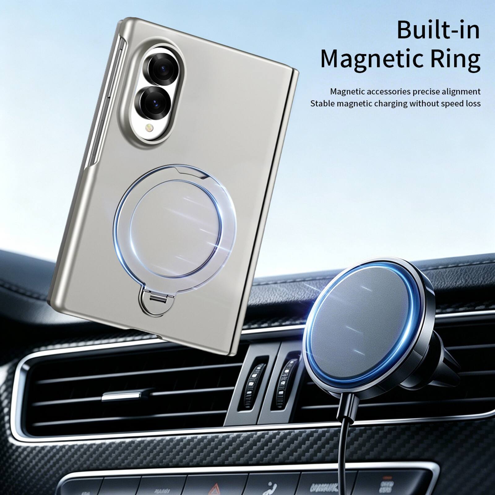 Built-in Magnetic Ring  
Magnetic accessories precise alignment  
Stable magnetic charging without speed loss  
KAMEI