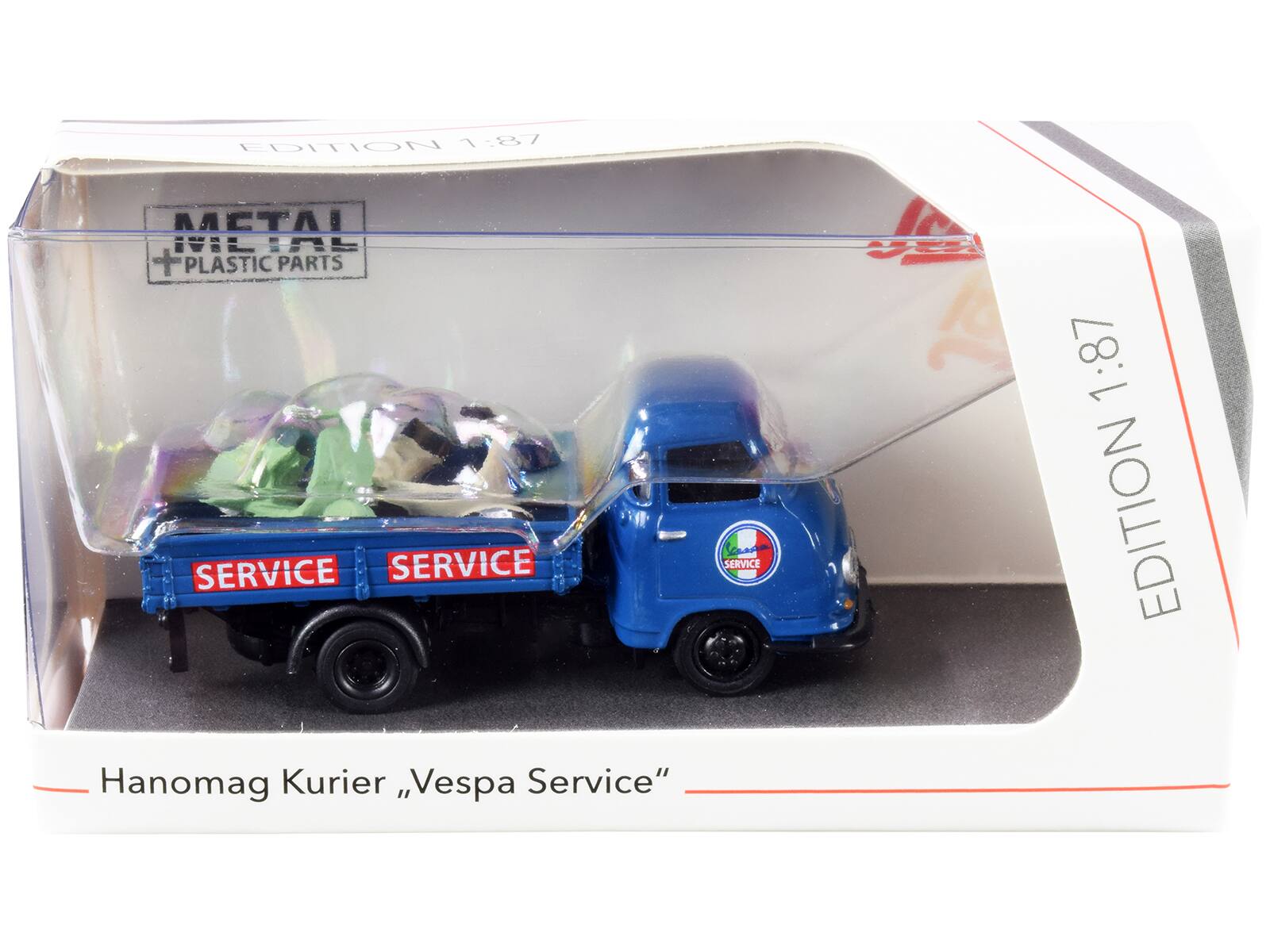 EDITION 1:87 - METAL PLASTIC PARTS SERVICE SERVICE SERVICE  
A 1:87 EDITION  
Hanomag Kurier Vespa Service