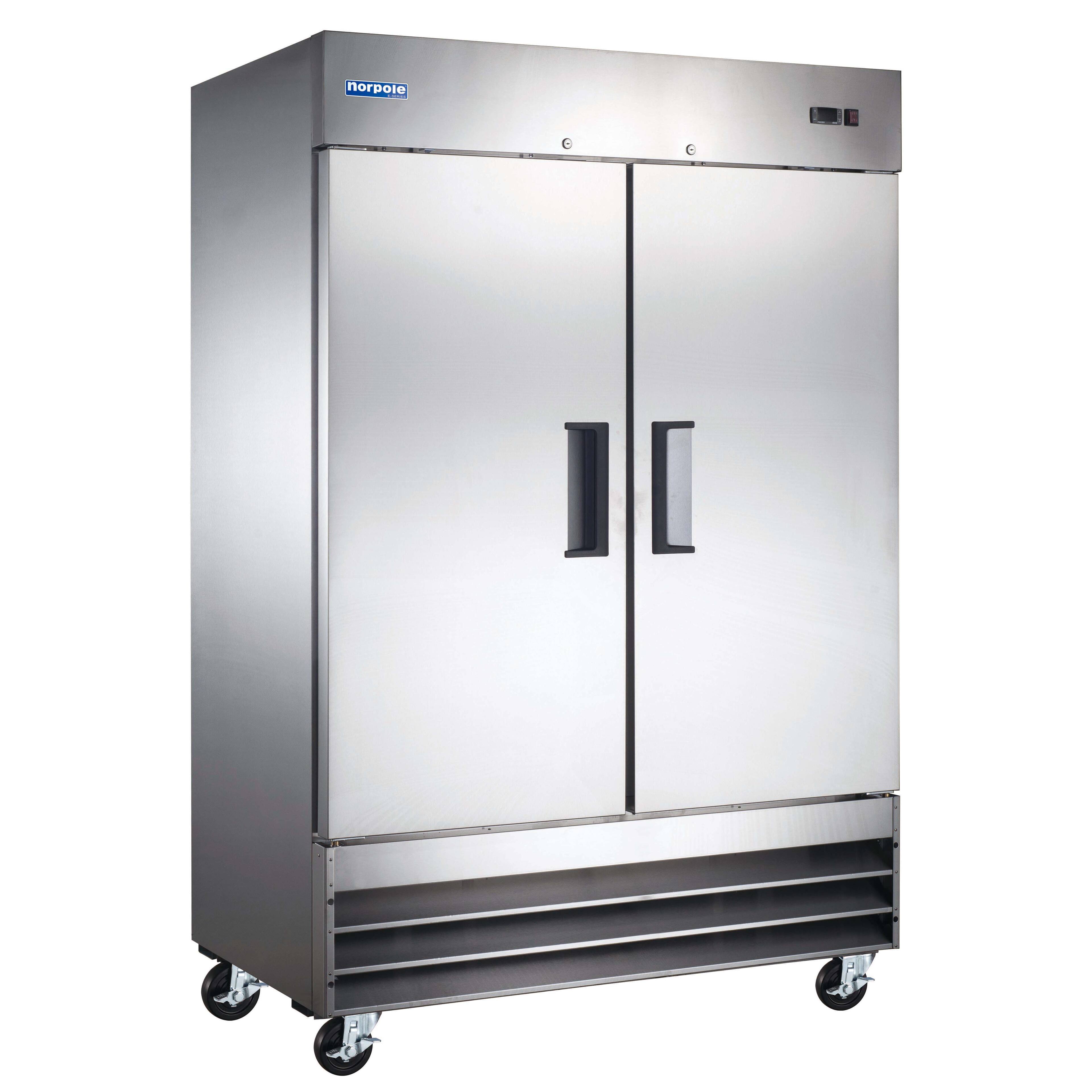 Alt View 2. Magic Chef - E-Series 47 in. 12 cu. ft. 2 Door Under Counter Refrigerator in Stainless Steel - Stainless Steel.