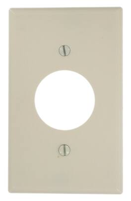 Leviton - 1 gang Thermoset Plastic Outlet Wall Plate 1 pk - Almond