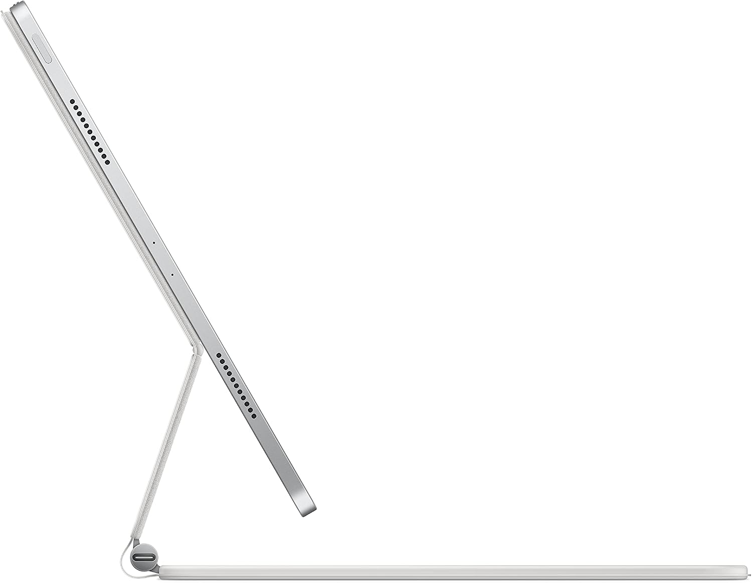 Back. Apple - Apple Magic Keyboard iPad Pro 12.9 3rd-6th Air M2 Korean White - White.