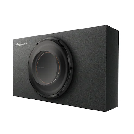 Front. Pioneer - 10" 1300W Max, 2Ω Single Voice Coil, Sealed, Aramid Fiber IMPP™ Cone – Slim Pre-Loaded Subwoofer w/ Grill - Black.