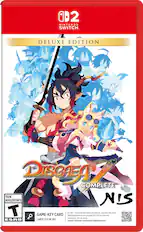 2 NINTENDO SWITCH DELUXE EDITION DISGAEA COMPLETE TEEN ADOLESCENTS NIS T GAME-KEY CARD nécessaire. 8.2 Go - Full game download via internet required. See back. Voir au verso. ESRB CARTE CLÉ DE JEU support.nintendo.com/switch2/gamekeycard
