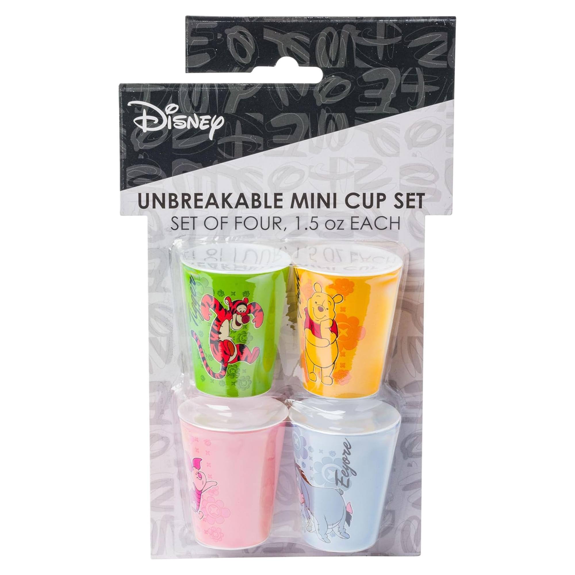Disney Unbreakable Mini Cup Set  
Set of Four, 1.5 oz Each