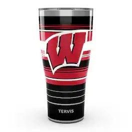 Tervis - Wisconsin Badgers 30oz. Hype Stripes Stainless Steel Tumbler - Multicolor