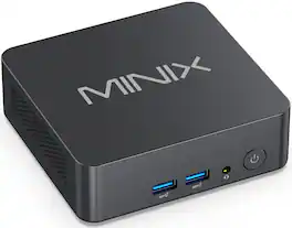 MINIX - NUC300 Mini PC Desktop, Intel Core 3 N300, 16GB DDR5 RAM, 512GB PCIe SSD, Intel UHD Graphics, Wi-Fi 6, Dual HDMI 4K@60Hz - Black