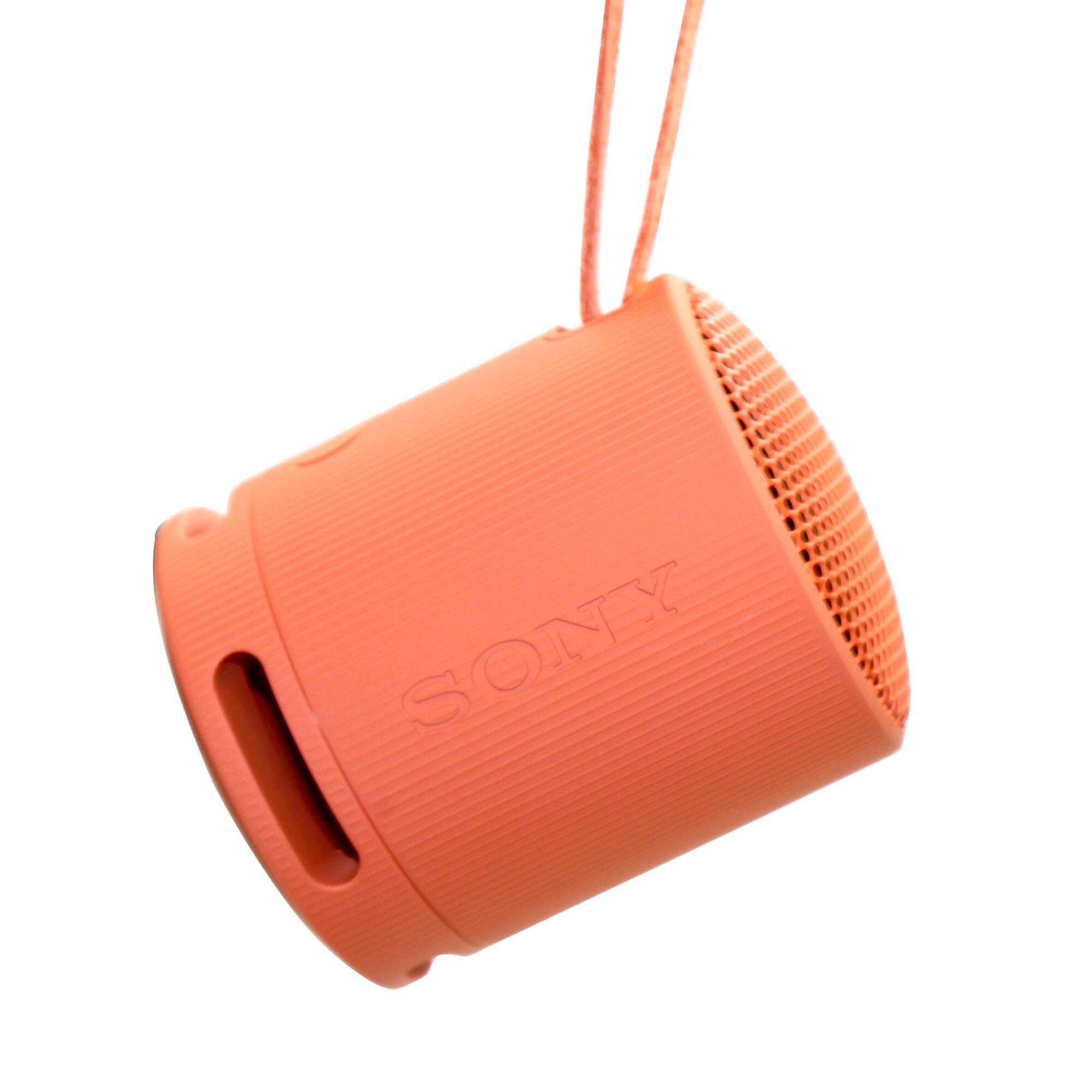 Alt View 1. Sony - 2x Sony XB100 Portable Waterproof Bluetooth Speaker Orange - Dual Pack - Orange.