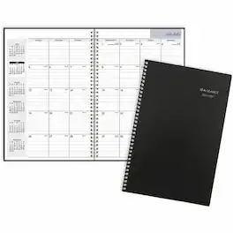 AT-A-GLANCE - DayMinder Academic Planner, July 2026 - August 2027, Black, 8" x 12" Desk Calendar